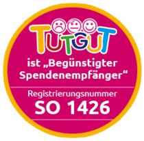 TUTGUT ist"Begünstigter Spendenempfänger" Registrierungsnummer: SO1426