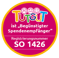 TUTGUT ist "Begünstigter Spendenempfänger" Registrierungsnummer: SO1426